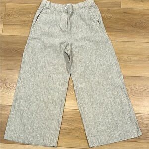 Banana Republic Taupe Linen Trousers Small Petite